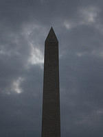 Washington Monument by night